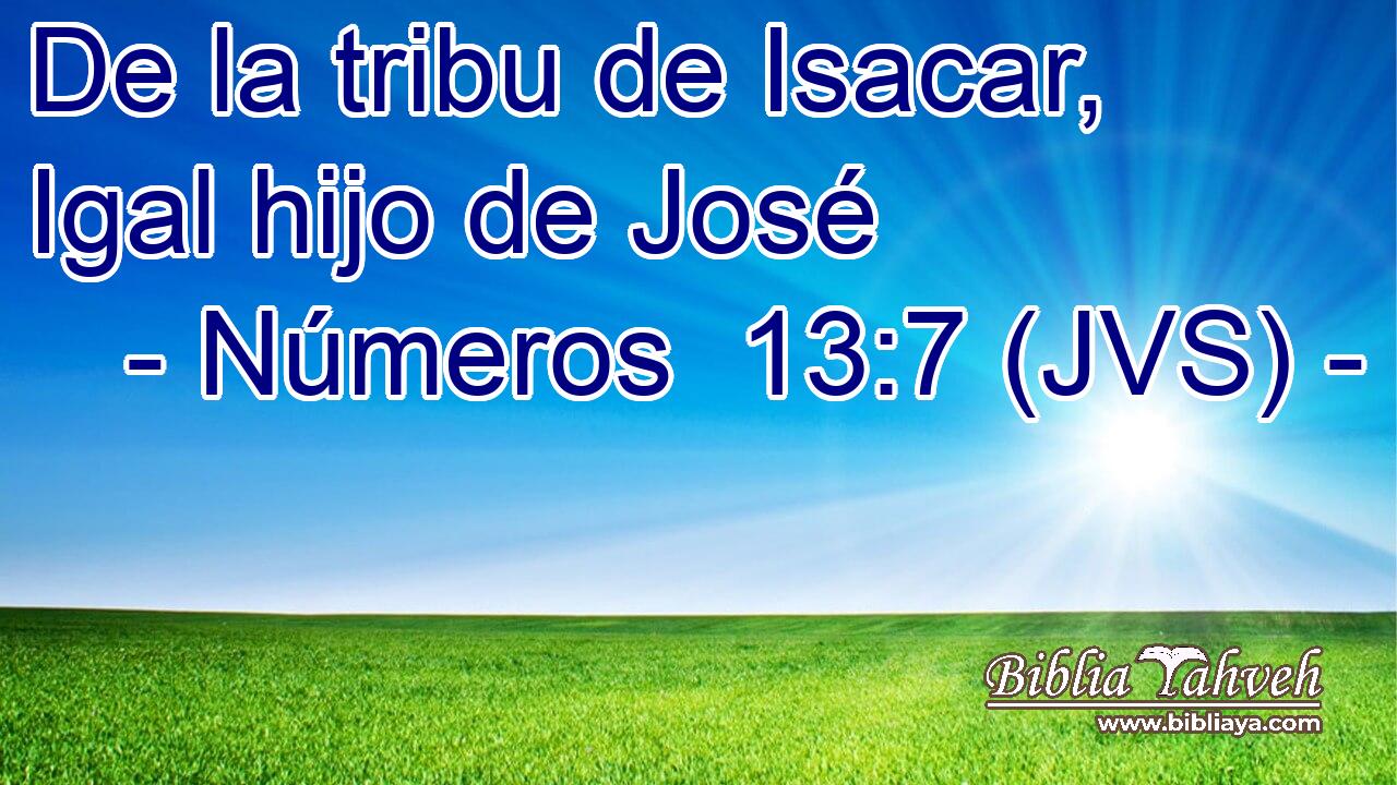 De la tribu de Isacar, Igal hijo de José