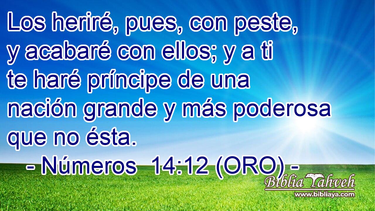  Los heriré, pues, con peste, y acabaré con ellos; y a ti te haré príncipe de una nación grande y más poderosa que no ésta. 