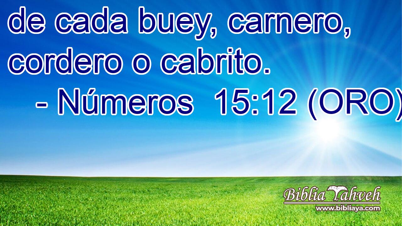  de cada buey, carnero, cordero o cabrito. 