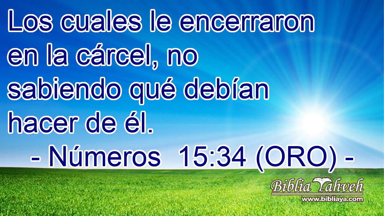  Los cuales le encerraron en la cárcel, no sabiendo qué debían hacer de él. 