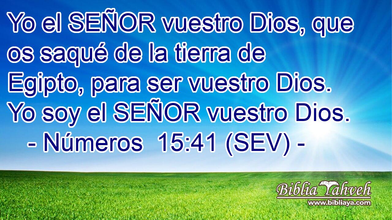 Yo el SEÑOR vuestro Dios, que os saqué de la tierra de Egipto, para ser vuestro Dios. Yo soy el SEÑOR vuestro Dios.