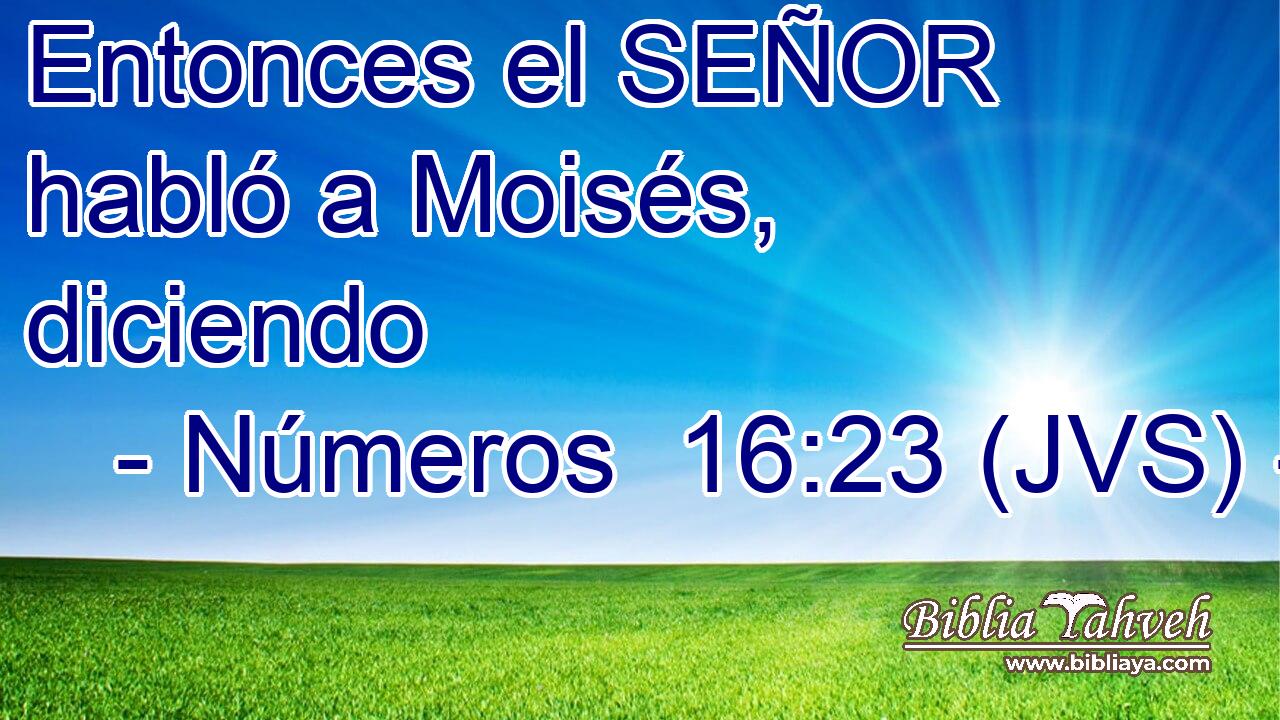 Entonces el SEÑOR habló a Moisés, diciendo