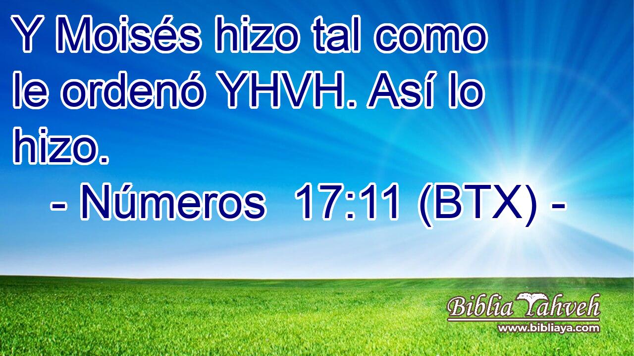 Y Moisés hizo tal como le ordenó YHVH. Así lo hizo.