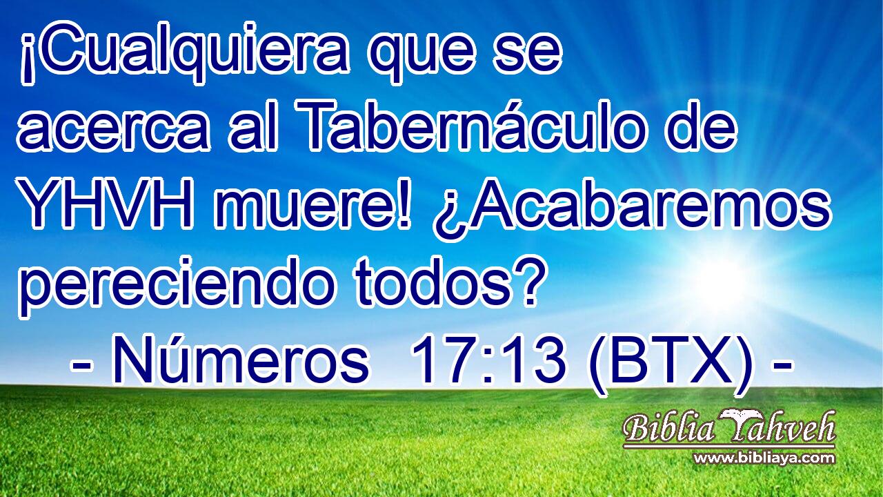 ¡Cualquiera que se acerca al Tabernáculo de YHVH muere! ¿Acabaremos pereciendo todos?