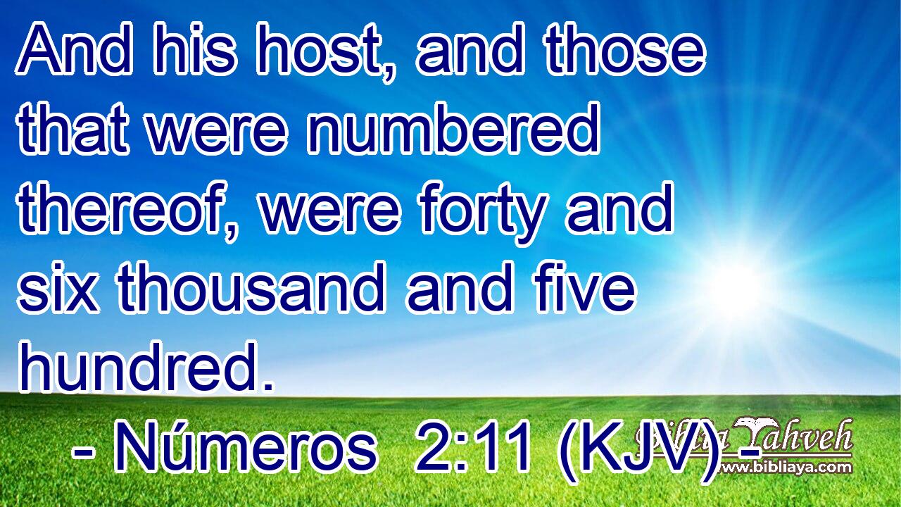 And his host, and those that were numbered thereof, were forty and six thousand and five hundred.