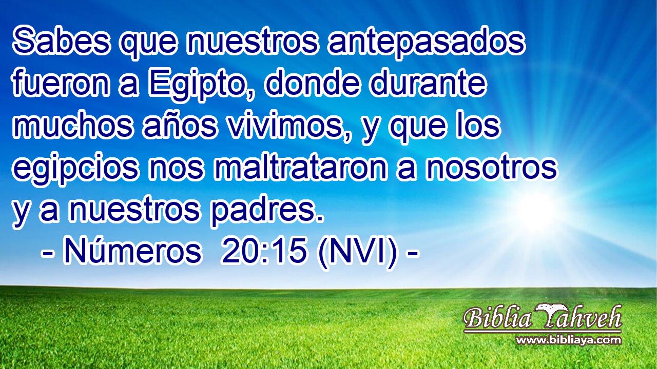  Sabes que nuestros antepasados fueron a Egipto, donde durante muchos años vivimos, y que los egipcios nos maltrataron a nosotros y a nuestros padres. 