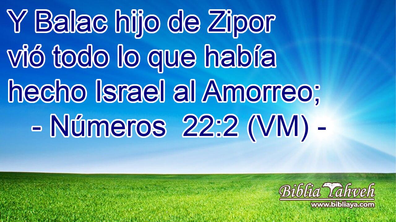  Y Balac hijo de Zipor vió todo lo que había hecho Israel al Amorreo; 
