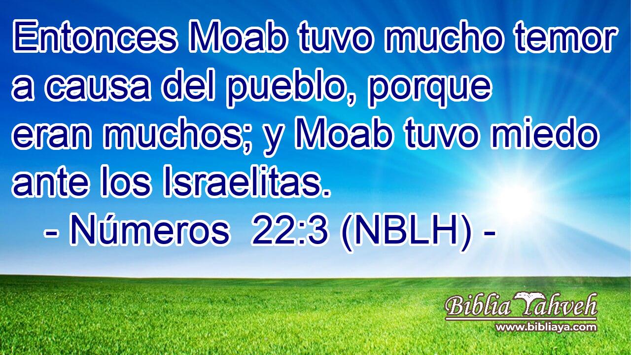  Entonces Moab tuvo mucho temor a causa del pueblo, porque eran muchos; y Moab tuvo miedo ante los Israelitas. 