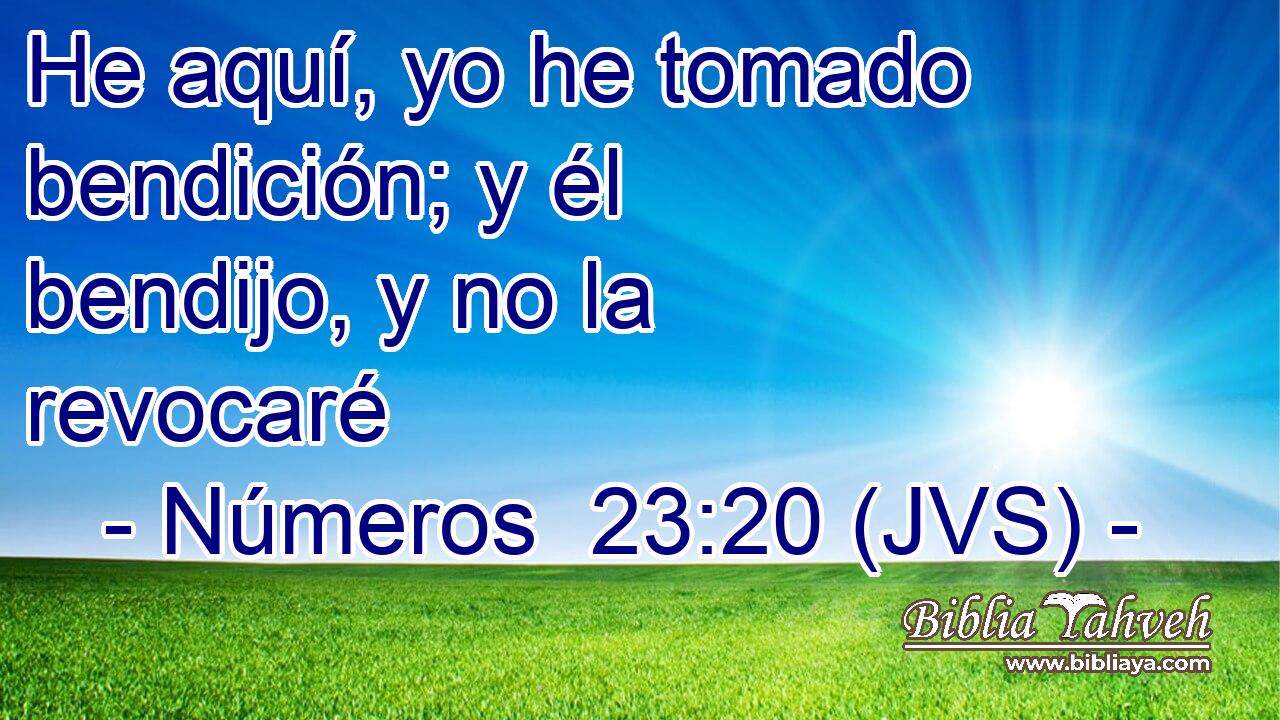 He aquí, yo he tomado bendición; y él bendijo, y no la revocaré