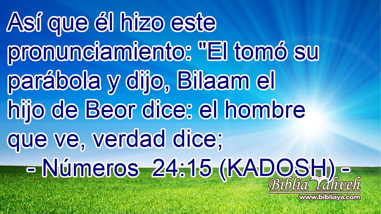 Así que él hizo este pronunciamiento: 