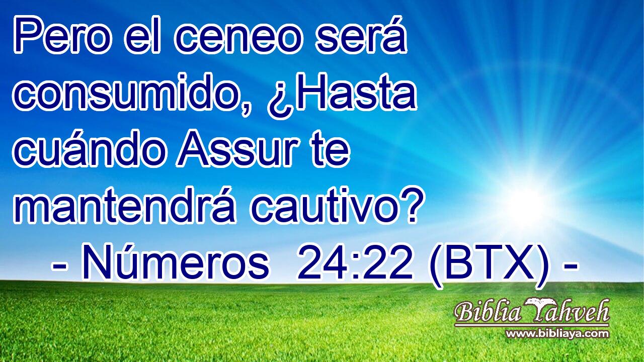 Pero el ceneo será consumido, ¿Hasta cuándo Assur te mantendrá cautivo?