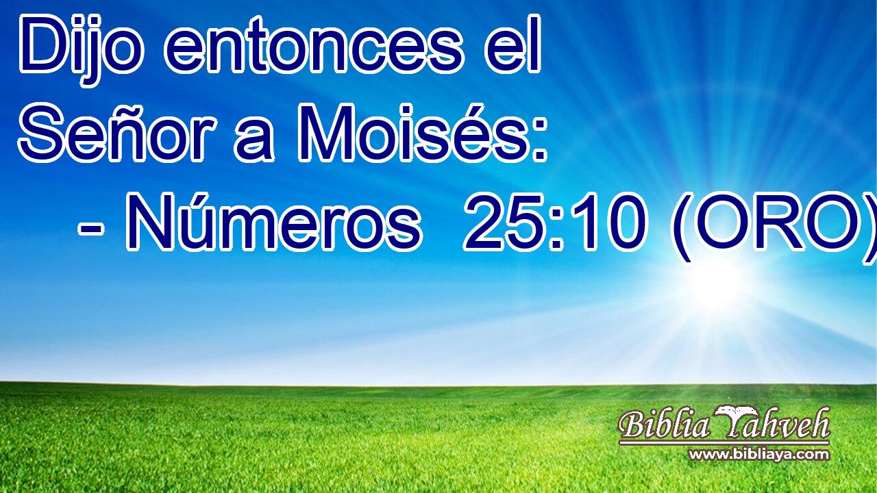  Dijo entonces el Señor a Moisés: 