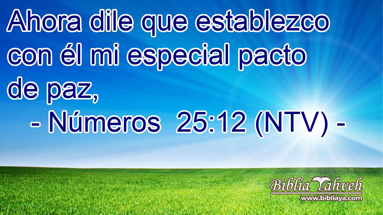 Ahora dile que establezco con él mi especial pacto de paz,