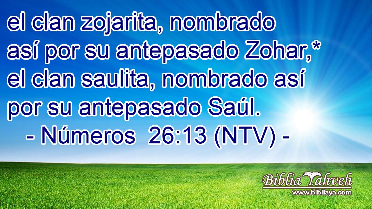 el clan zojarita, nombrado así por su antepasado Zohar,* el clan saulita, nombrado así por su antepasado Saúl.