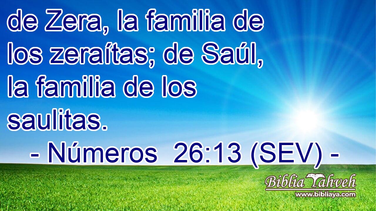 de Zera, la familia de los zeraítas; de Saúl, la familia de los saulitas.