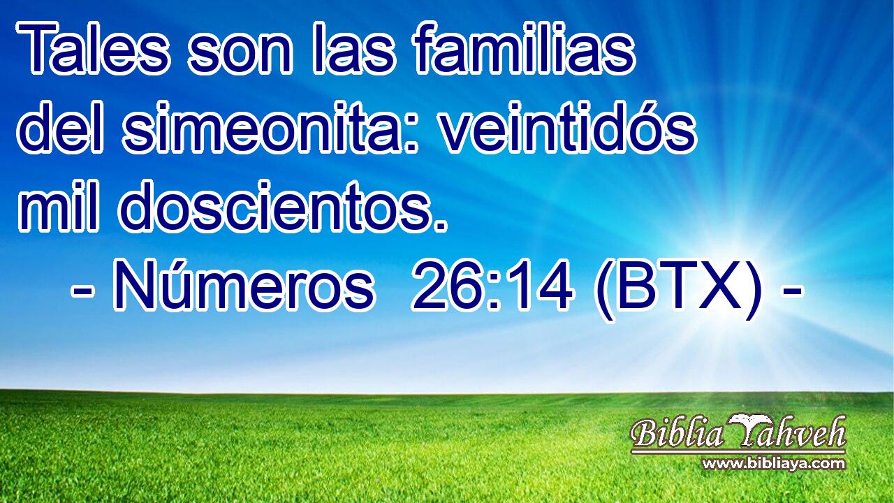Tales son las familias del simeonita: veintidós mil doscientos.