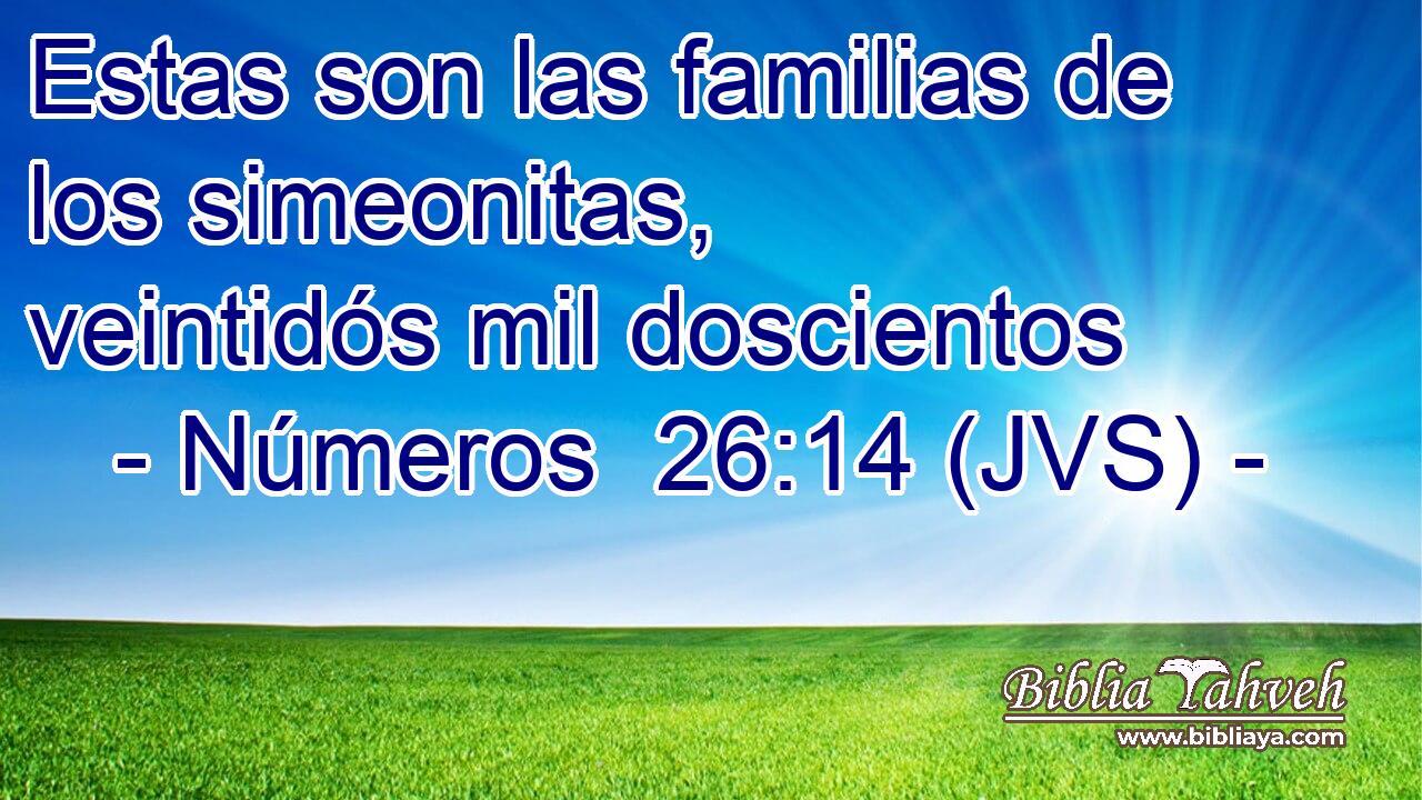 Estas son las familias de los simeonitas, veintidós mil doscientos