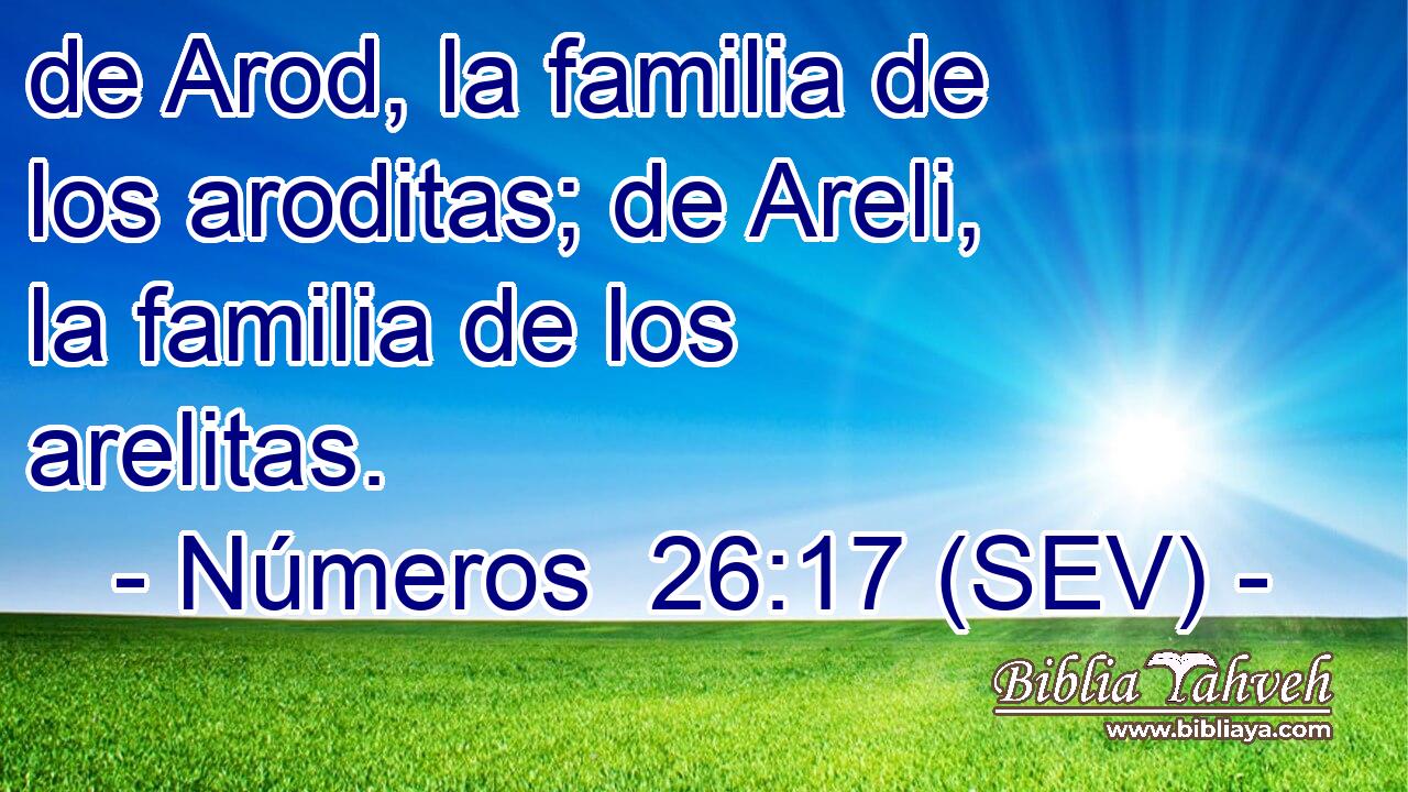 de Arod, la familia de los aroditas; de Areli, la familia de los arelitas.