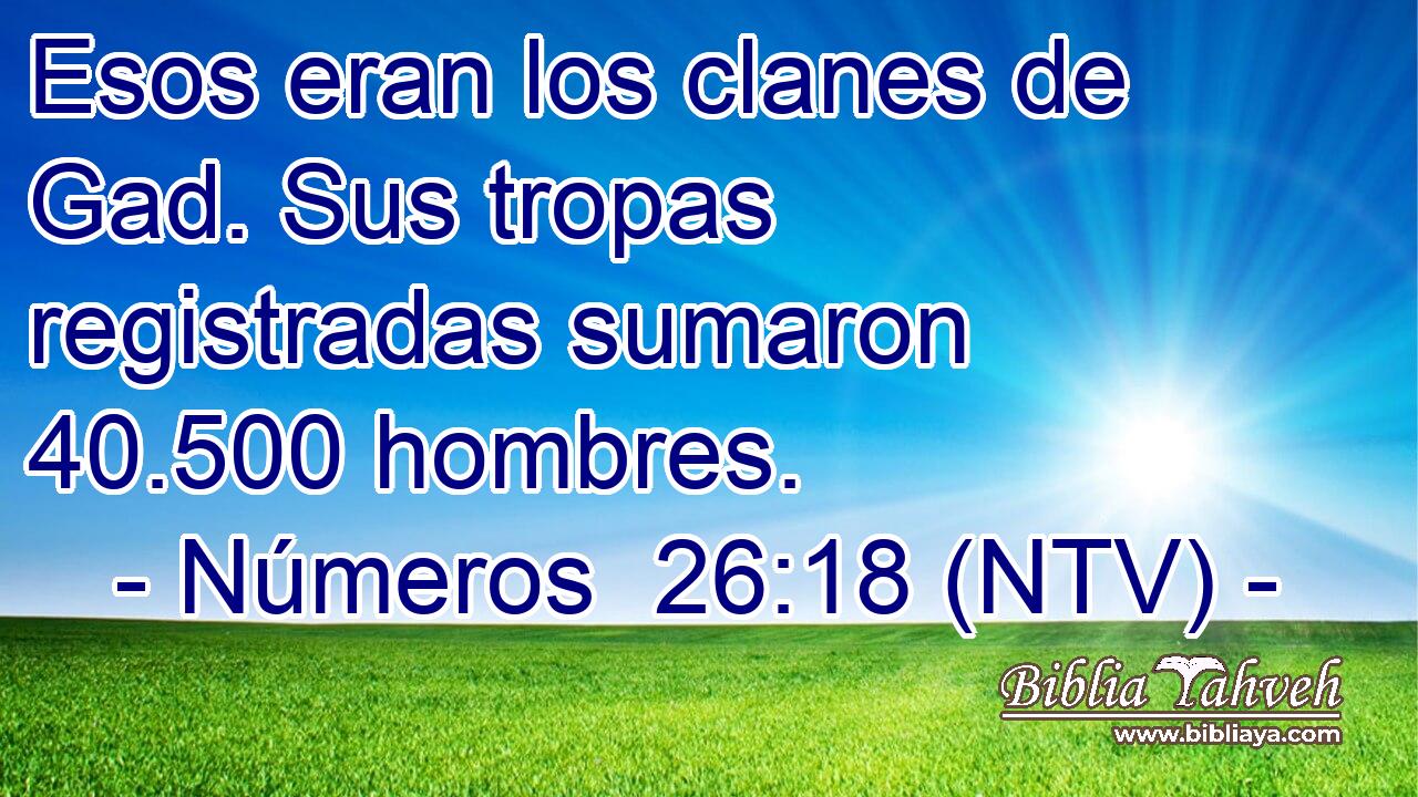 Esos eran los clanes de Gad. Sus tropas registradas sumaron 40.500 hombres.