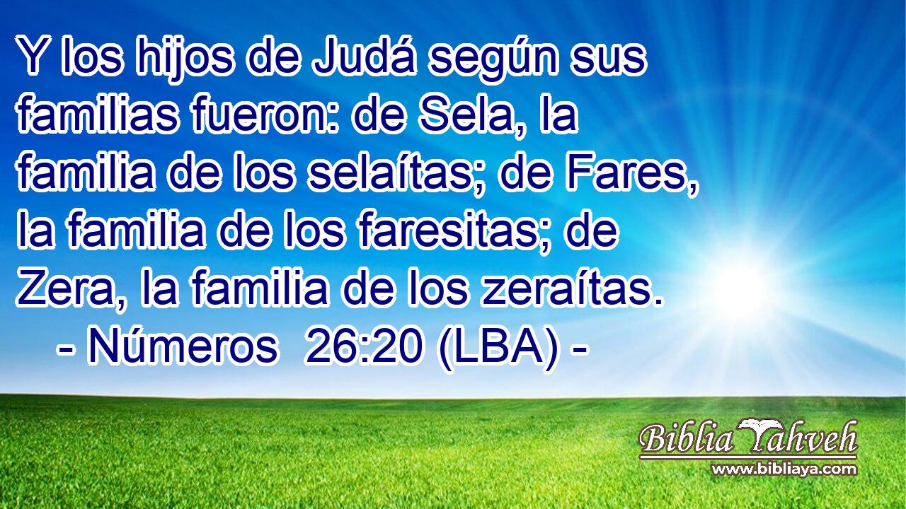 Y los hijos de Judá según sus familias fueron: de Sela, la familia de los selaítas; de Fares, la familia de los faresitas; de Zera, la familia de los zeraítas.