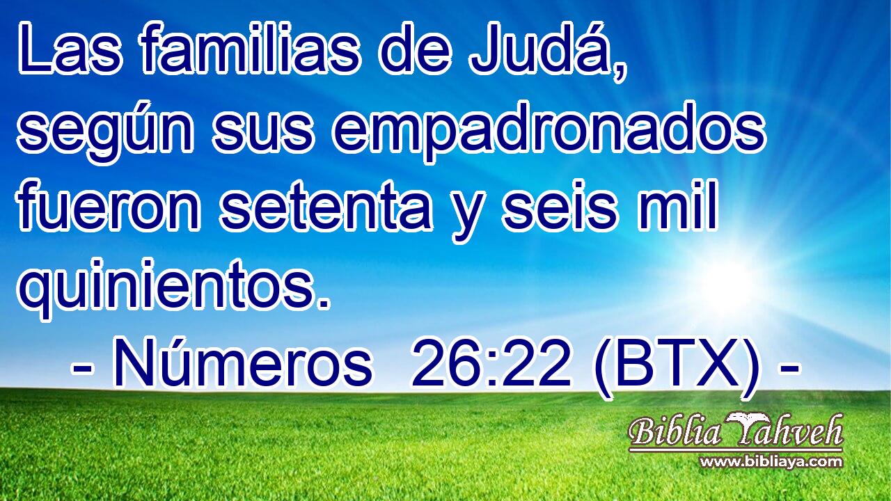 Las familias de Judá, según sus empadronados fueron setenta y seis mil quinientos.