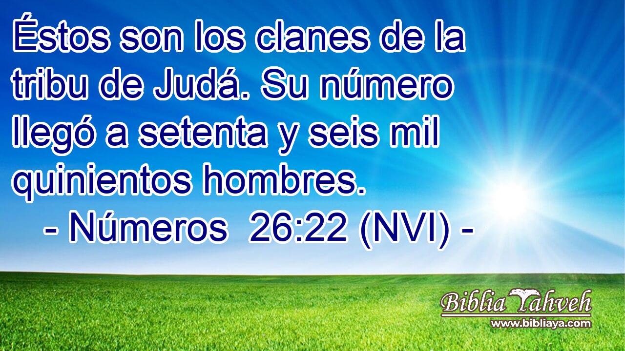  Éstos son los clanes de la tribu de Judá. Su número llegó a setenta y seis mil quinientos hombres. 