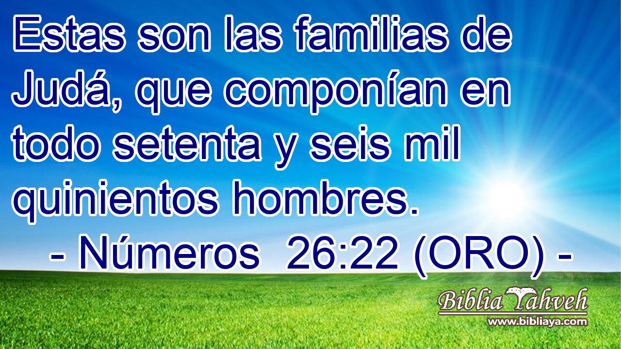  Estas son las familias de Judá, que componían en todo setenta y seis mil quinientos hombres. 