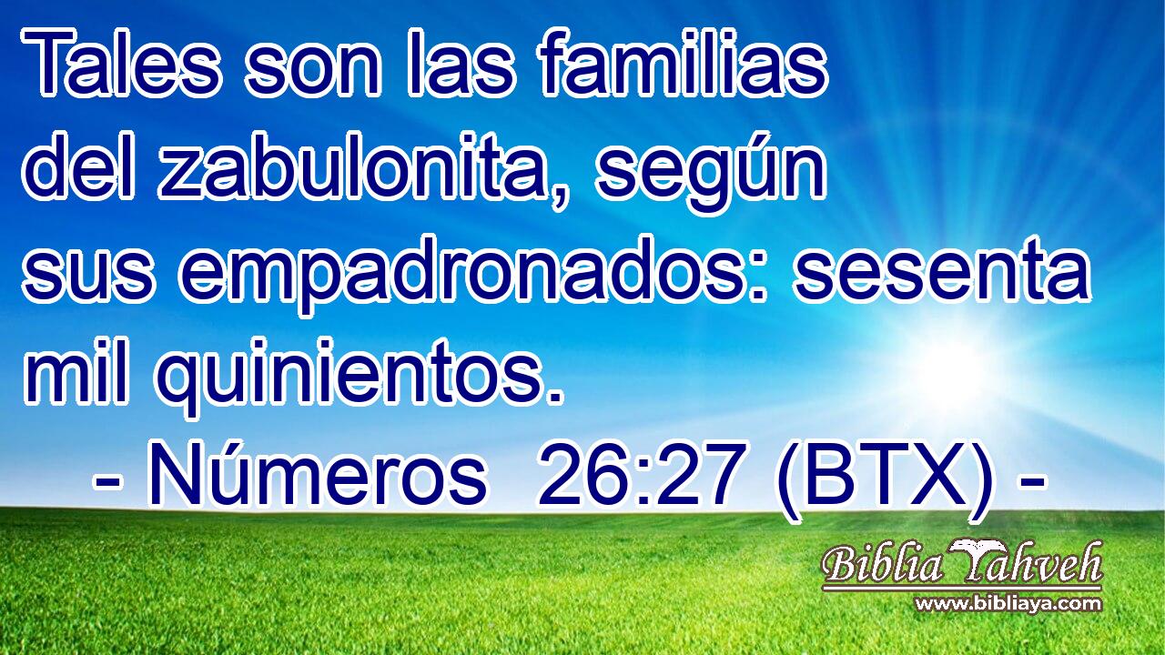 Tales son las familias del zabulonita, según sus empadronados: sesenta mil quinientos.