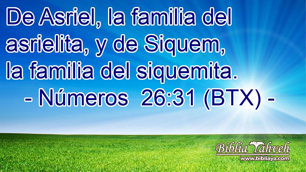 De Asriel, la familia del asrielita, y de Siquem, la familia del siquemita.