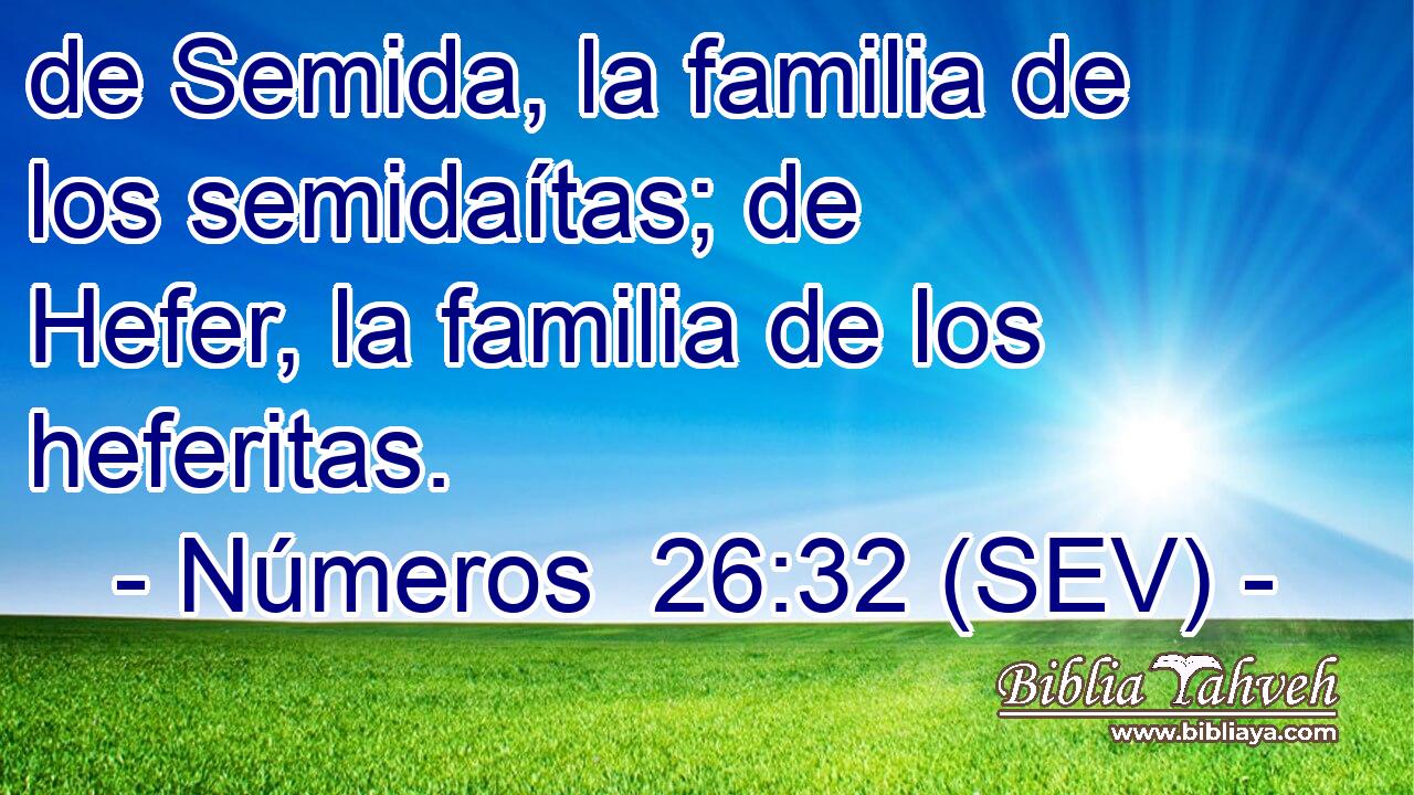 de Semida, la familia de los semidaítas; de Hefer, la familia de los heferitas.