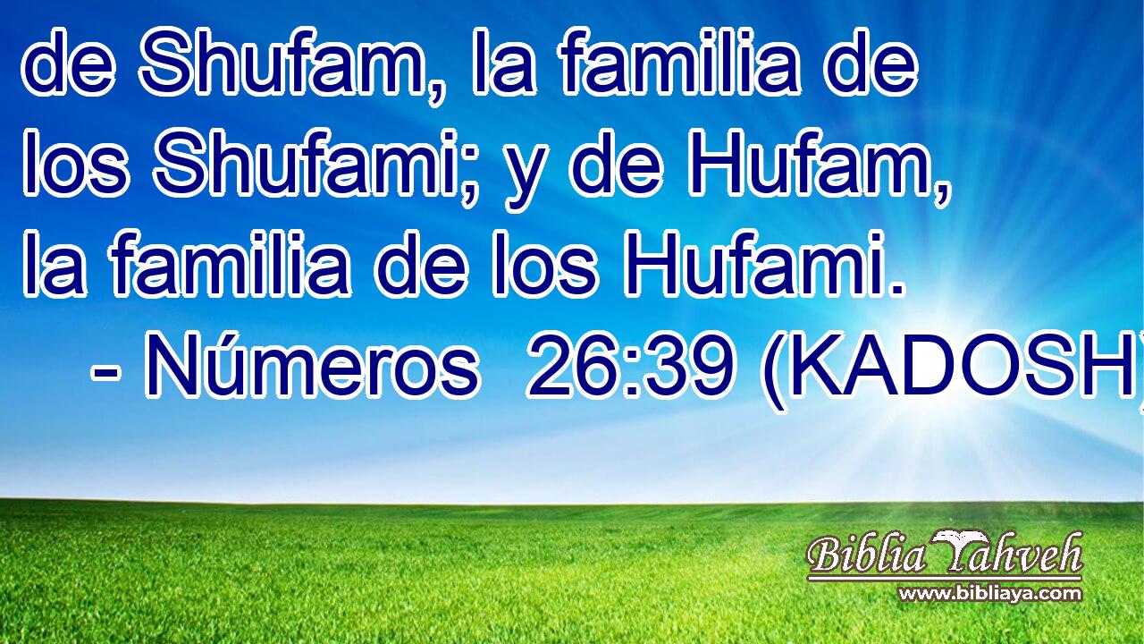  de Shufam, la familia de los Shufami; y de Hufam, la familia de los Hufami. 