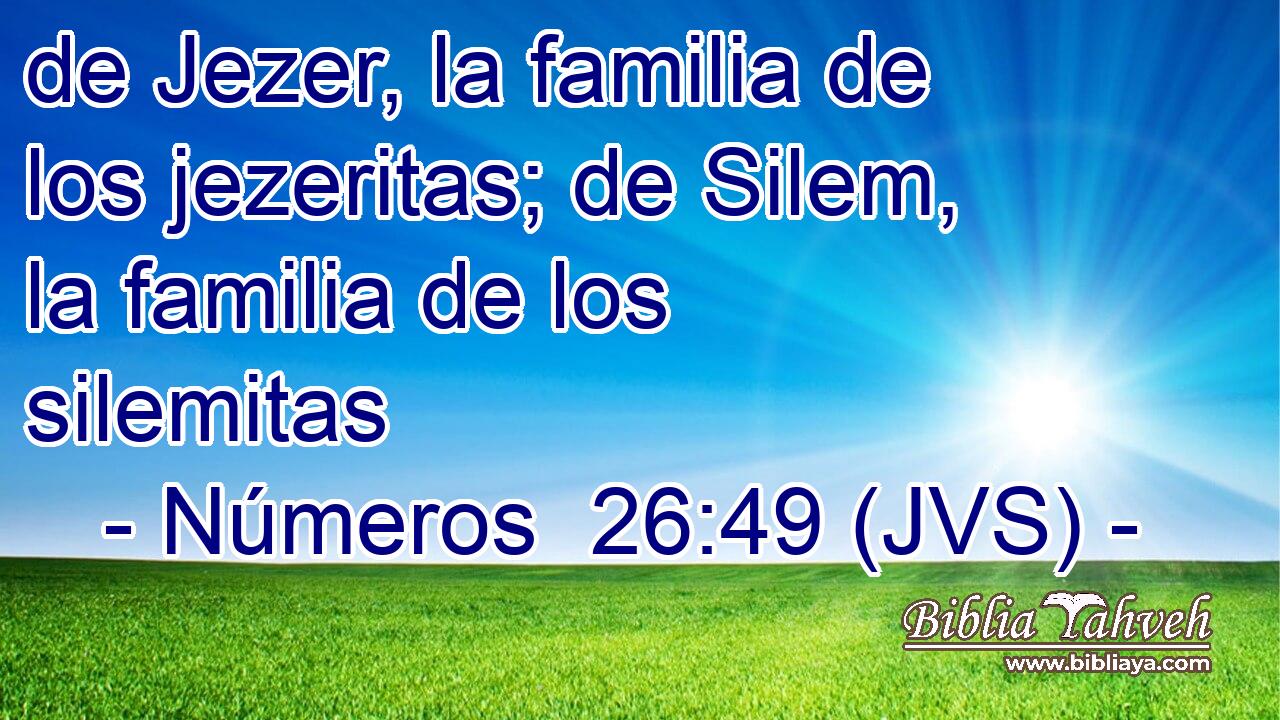 de Jezer, la familia de los jezeritas; de Silem, la familia de los silemitas