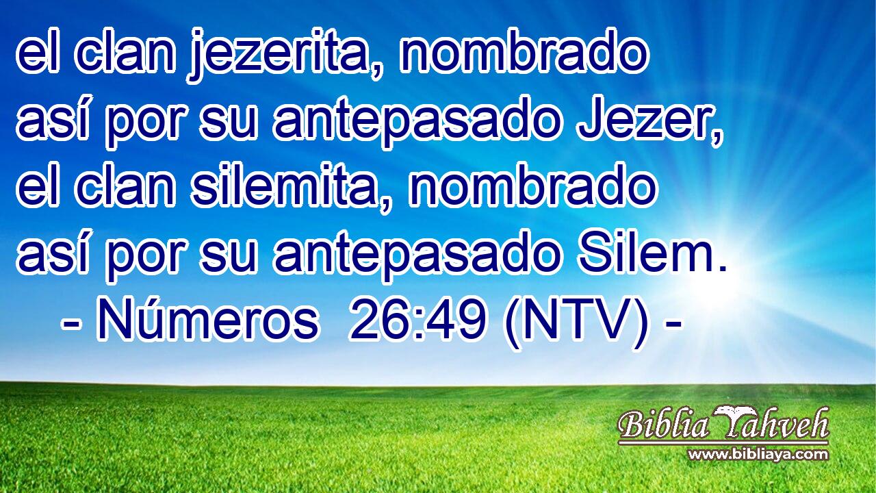 el clan jezerita, nombrado así por su antepasado Jezer, el clan silemita, nombrado así por su antepasado Silem.