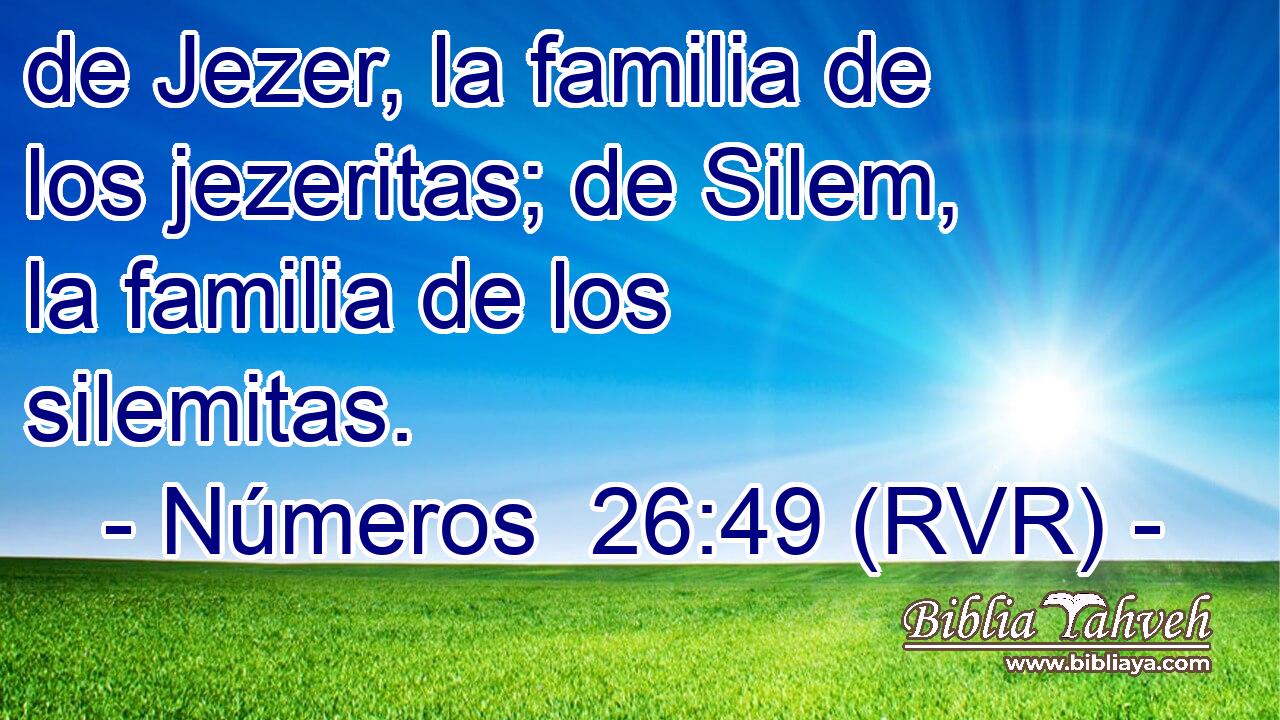 de Jezer, la familia de los jezeritas; de Silem, la familia de los silemitas.