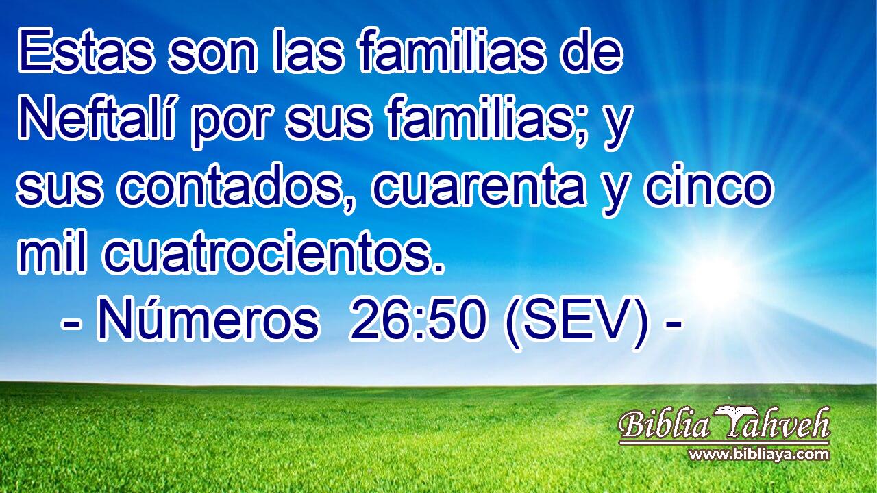 Estas son las familias de Neftalí por sus familias; y sus contados, cuarenta y cinco mil cuatrocientos.