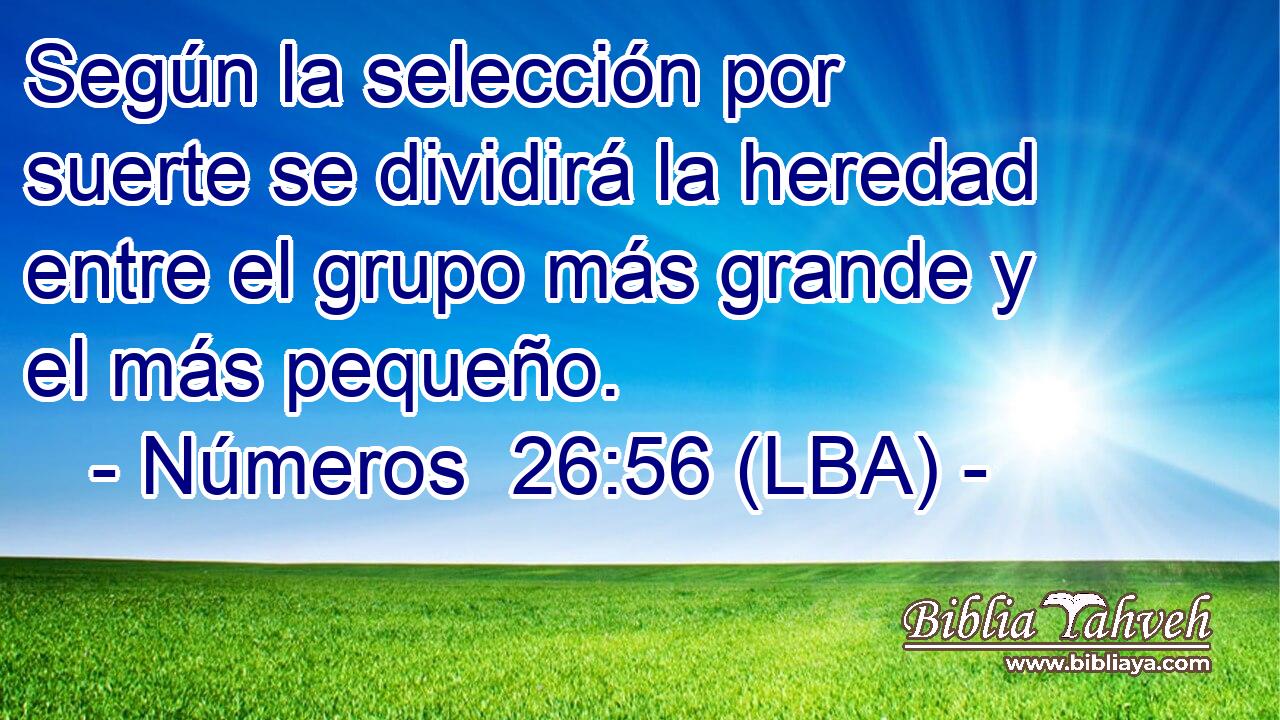 Según la selección por suerte se dividirá la heredad entre el grupo más grande y el más pequeño.