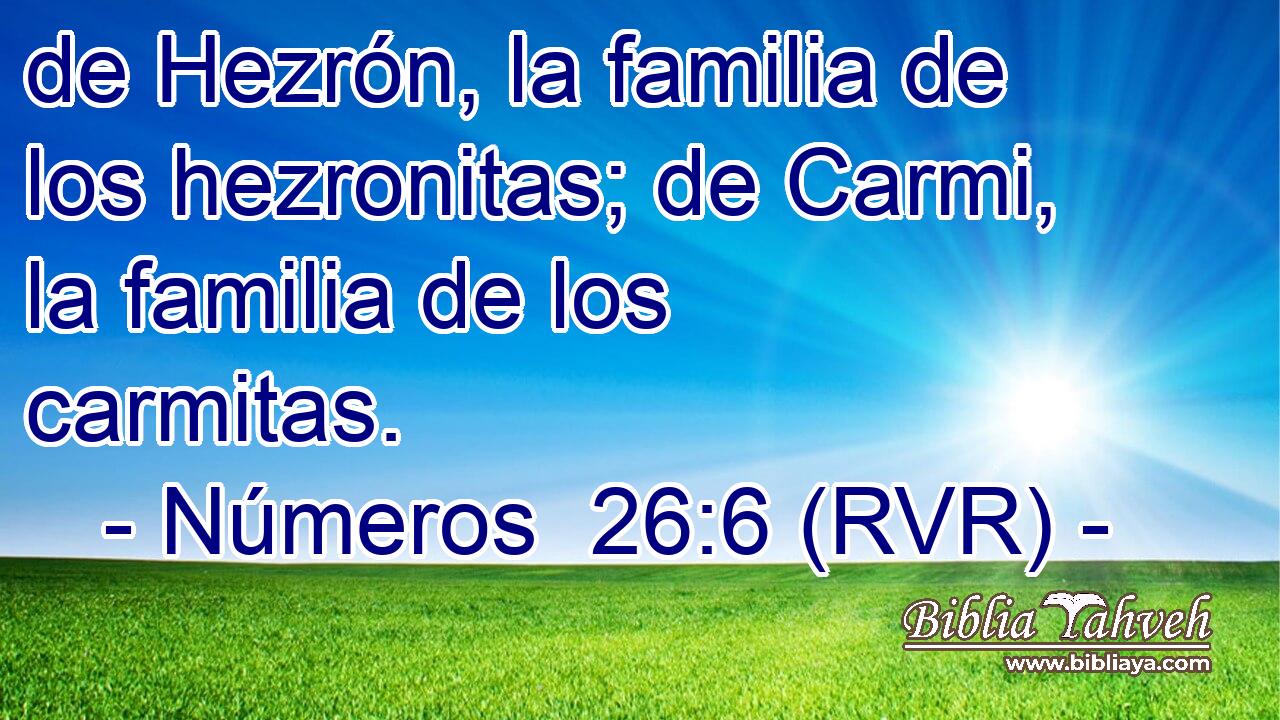 de Hezrón, la familia de los hezronitas; de Carmi, la familia de los carmitas.
