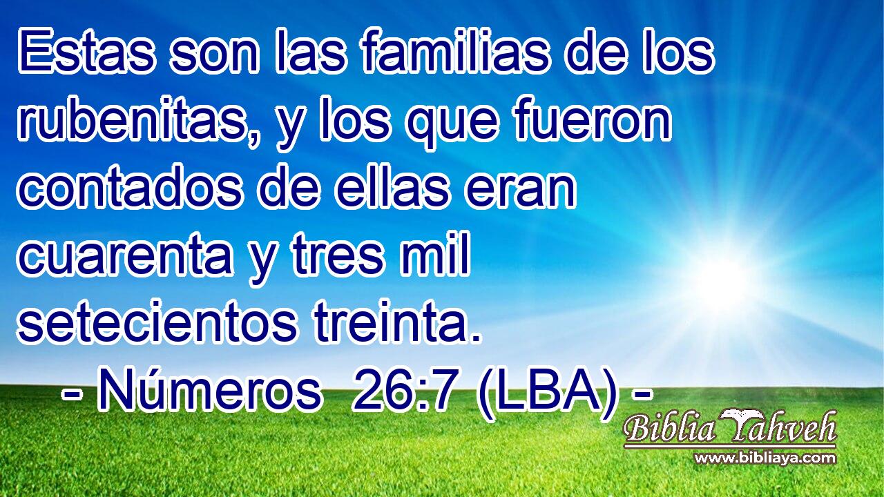 Estas son las familias de los rubenitas, y los que fueron contados de ellas eran cuarenta y tres mil setecientos treinta.
