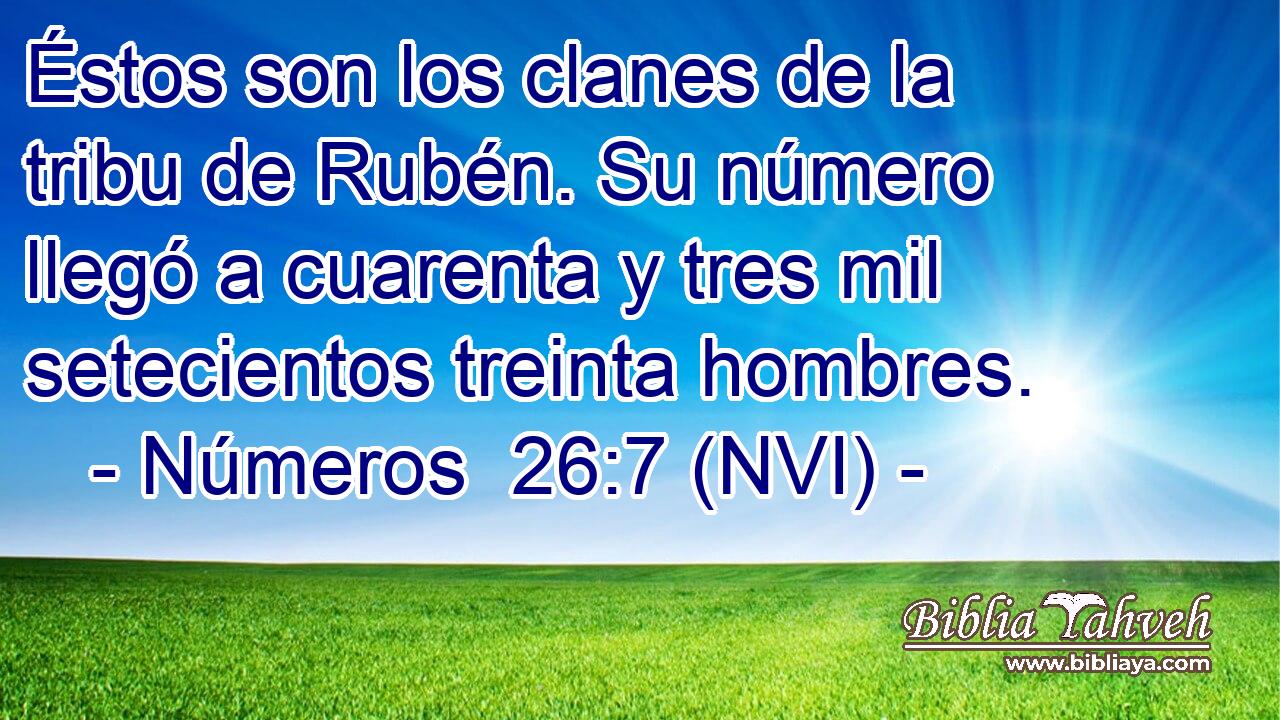  Éstos son los clanes de la tribu de Rubén. Su número llegó a cuarenta y tres mil setecientos treinta hombres. 