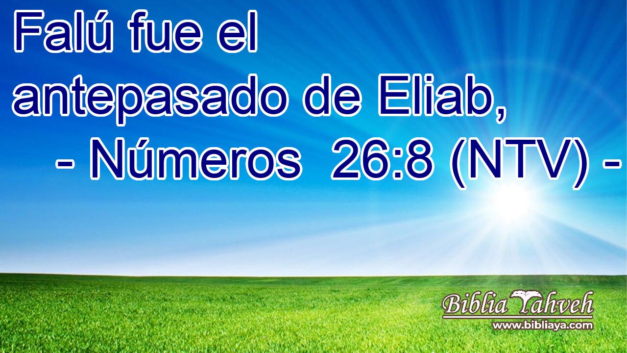 Falú fue el antepasado de Eliab,