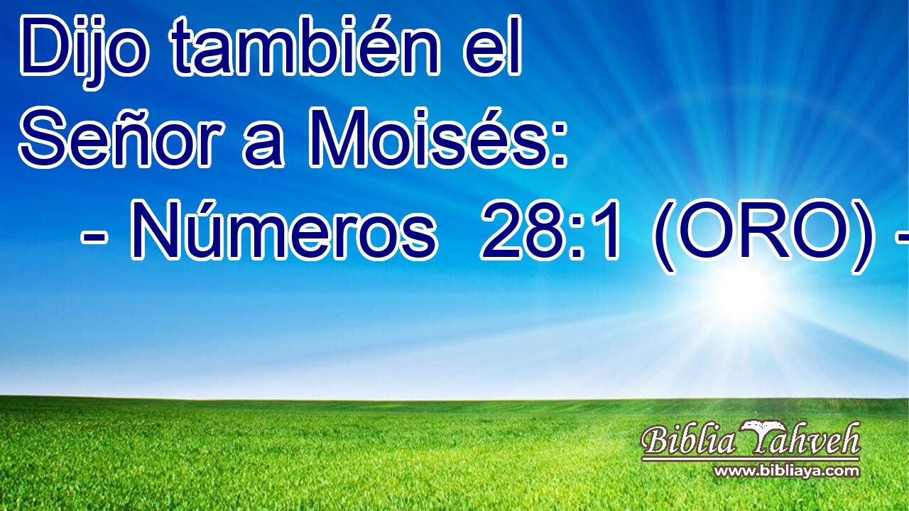  Dijo también el Señor a Moisés: 