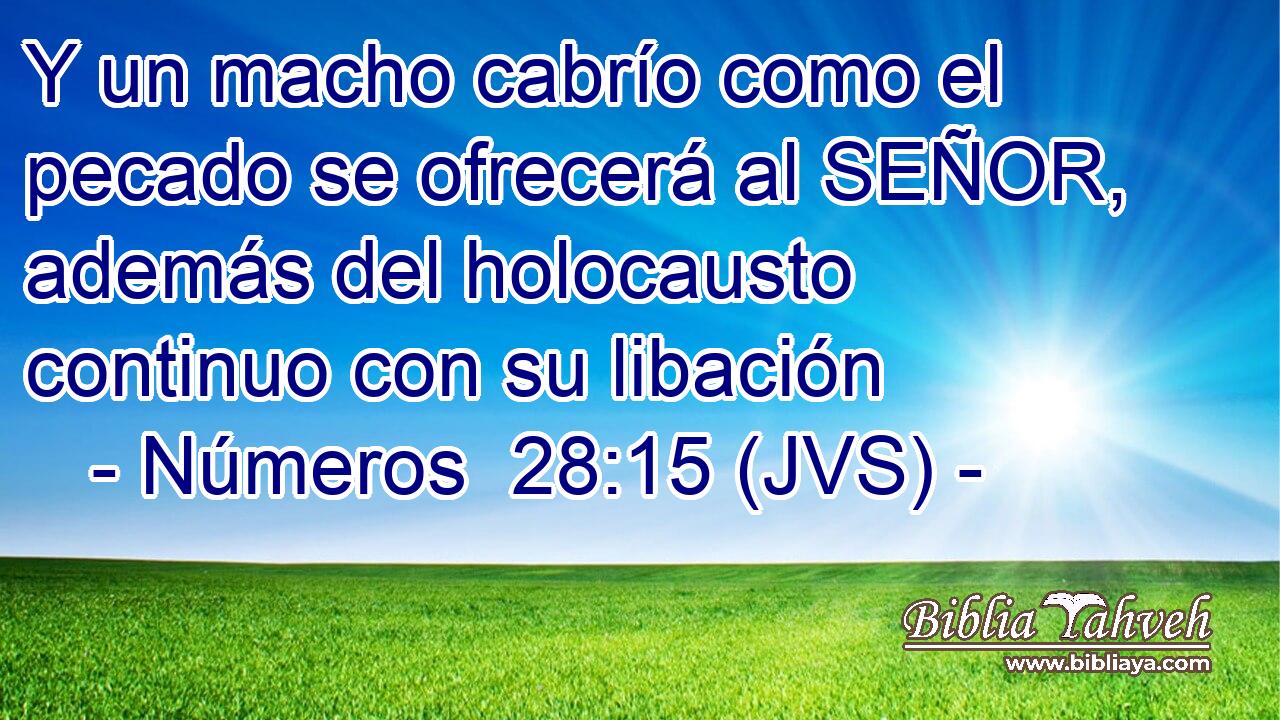 Y un macho cabrío como el pecado se ofrecerá al SEÑOR, además del holocausto continuo con su libación