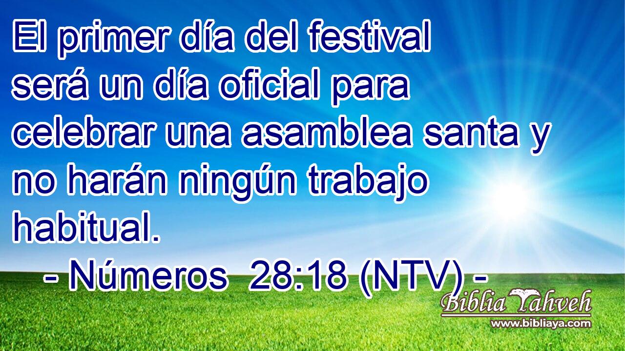 El primer día del festival será un día oficial para celebrar una asamblea santa y no harán ningún trabajo habitual.