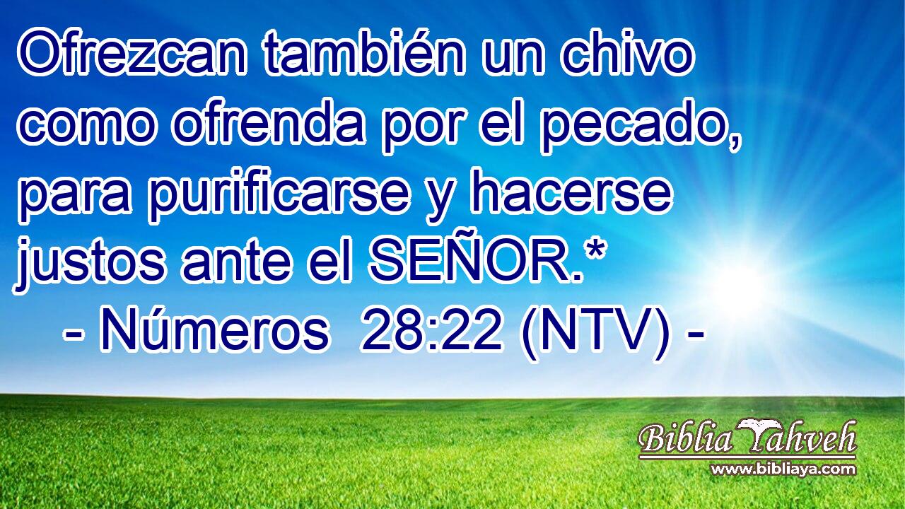 Ofrezcan también un chivo como ofrenda por el pecado, para purificarse y hacerse justos ante el SEÑOR.*