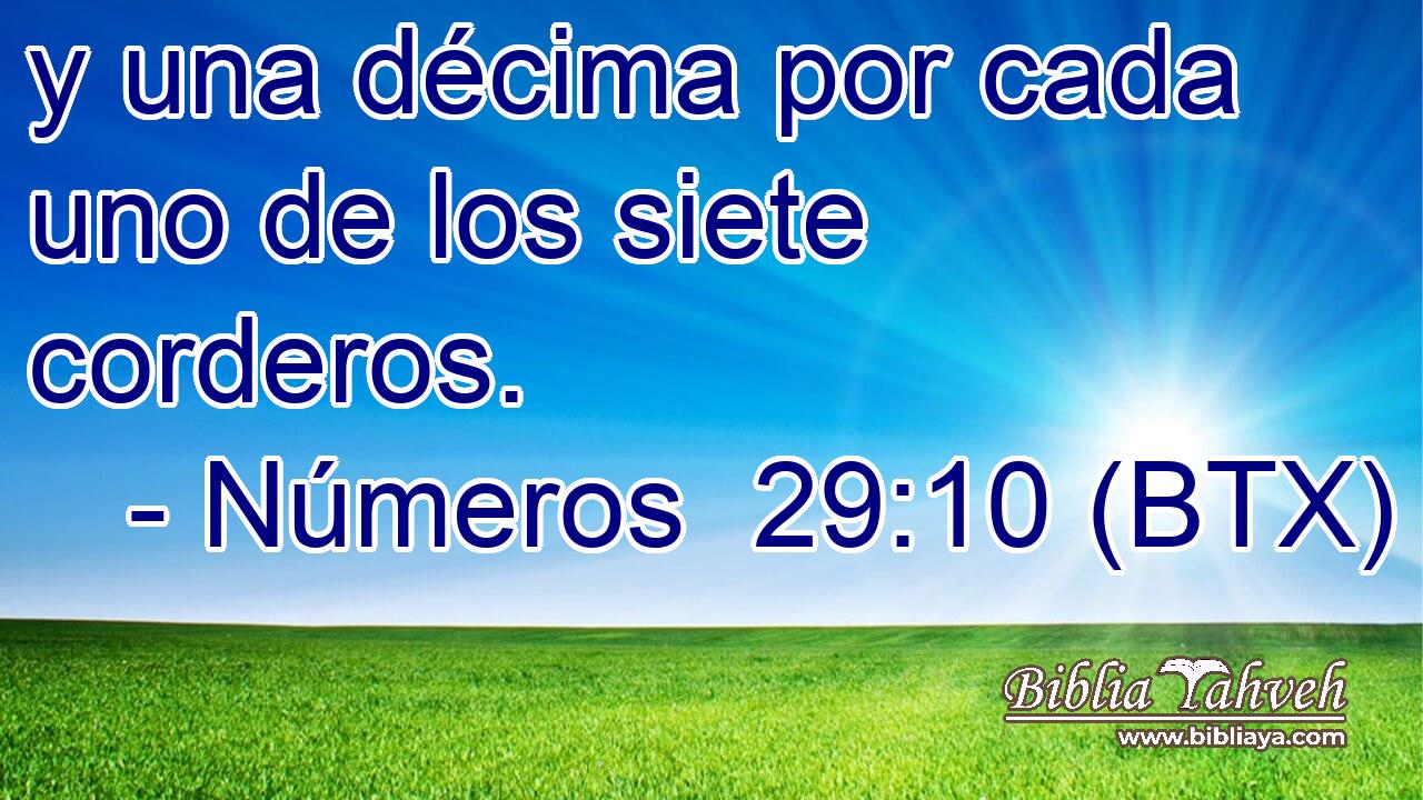 y una décima por cada uno de los siete corderos.