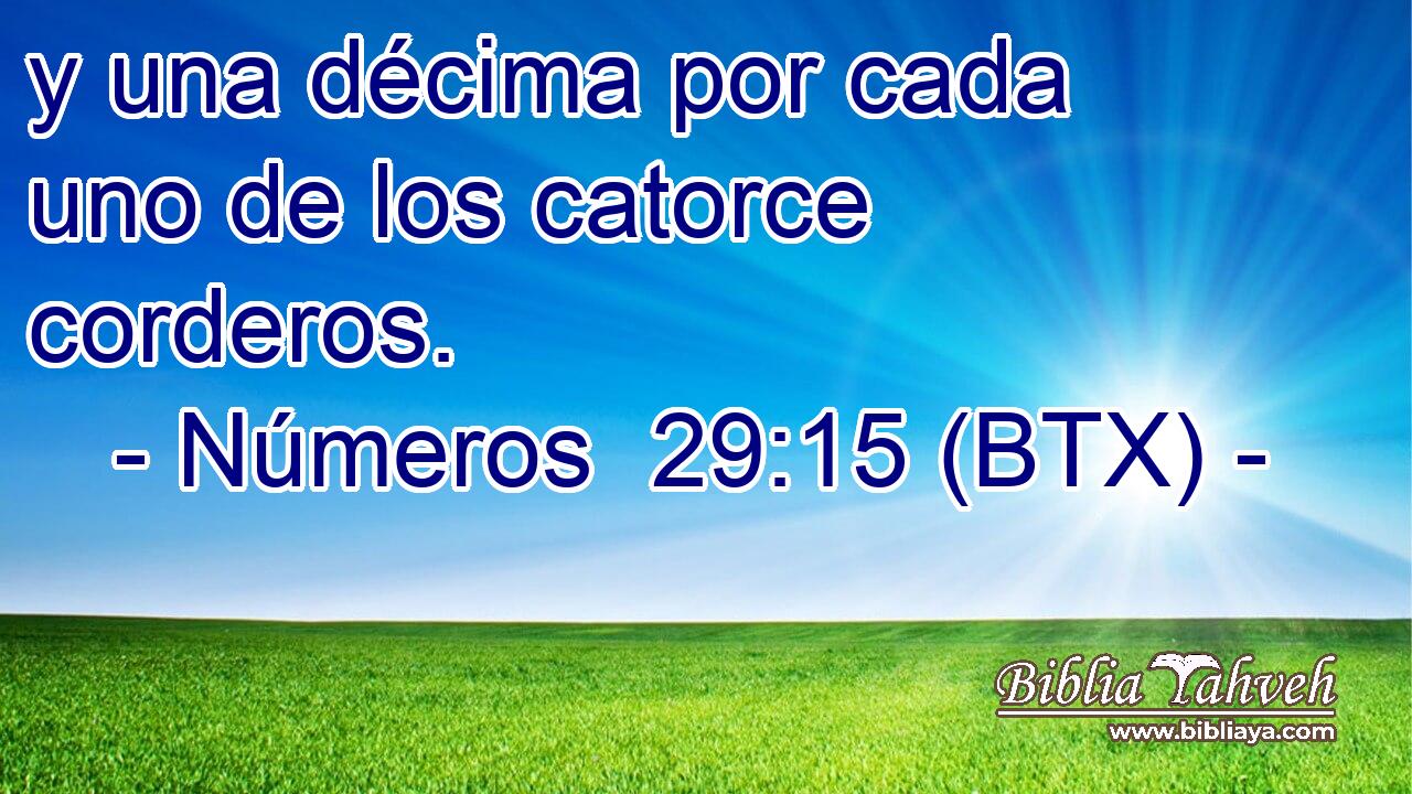 y una décima por cada uno de los catorce corderos.