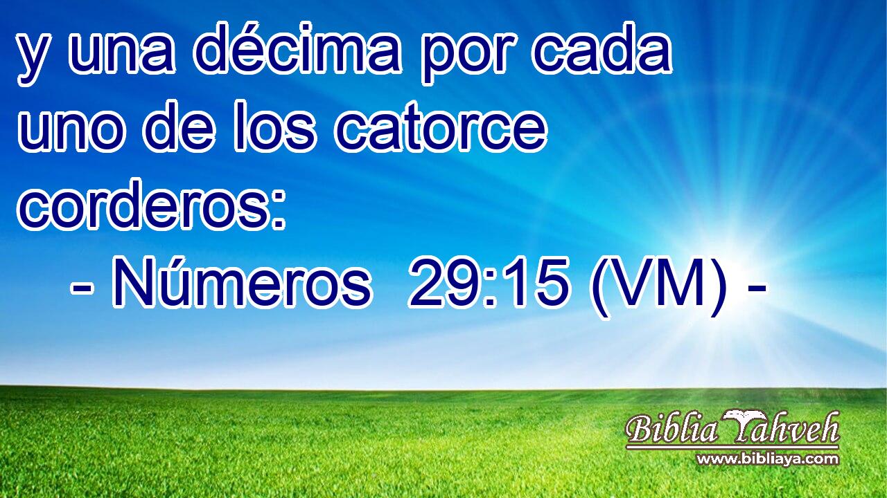  y una décima por cada uno de los catorce corderos: 