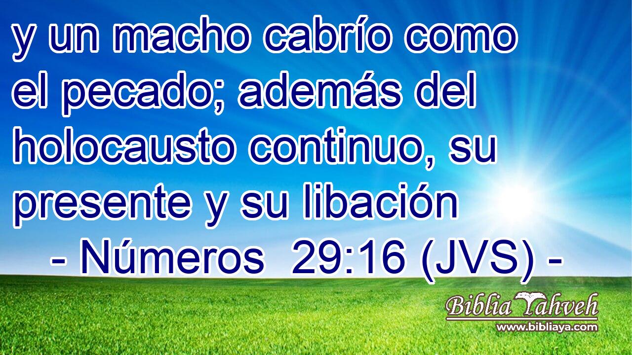 y un macho cabrío como el pecado; además del holocausto continuo, su presente y su libación