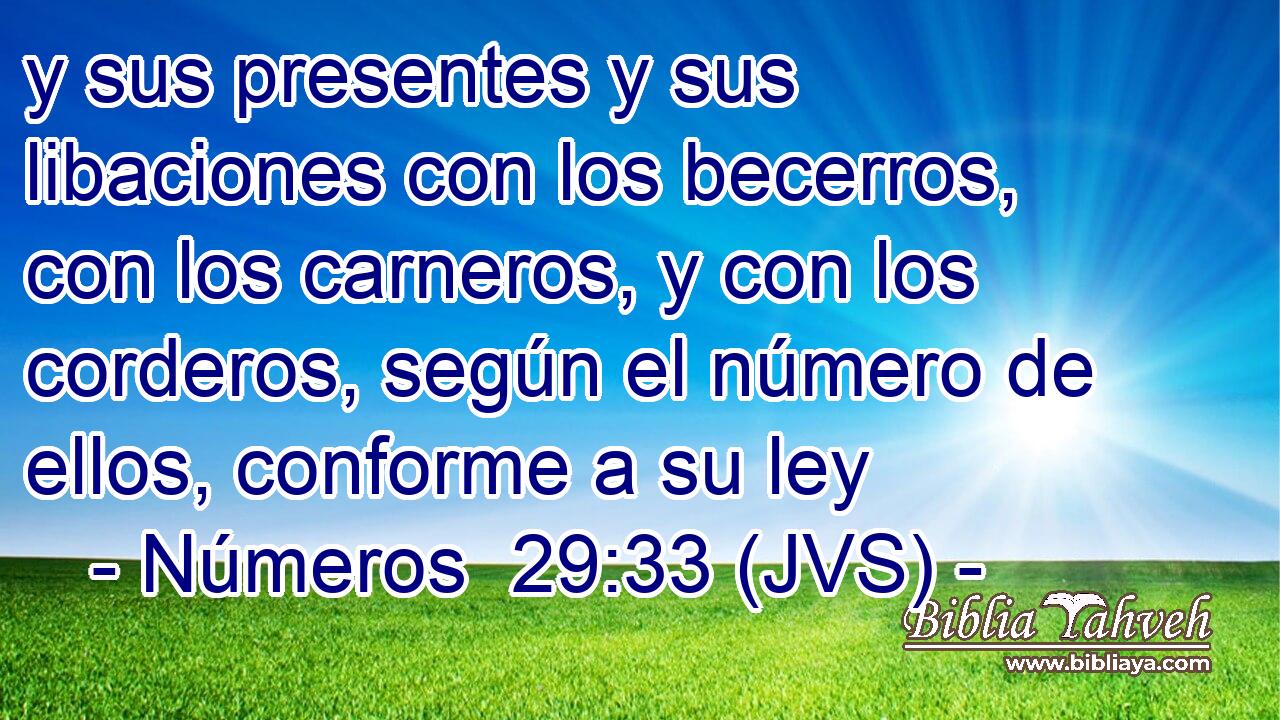 y sus presentes y sus libaciones con los becerros, con los carneros, y con los corderos, según el número de ellos, conforme a su ley