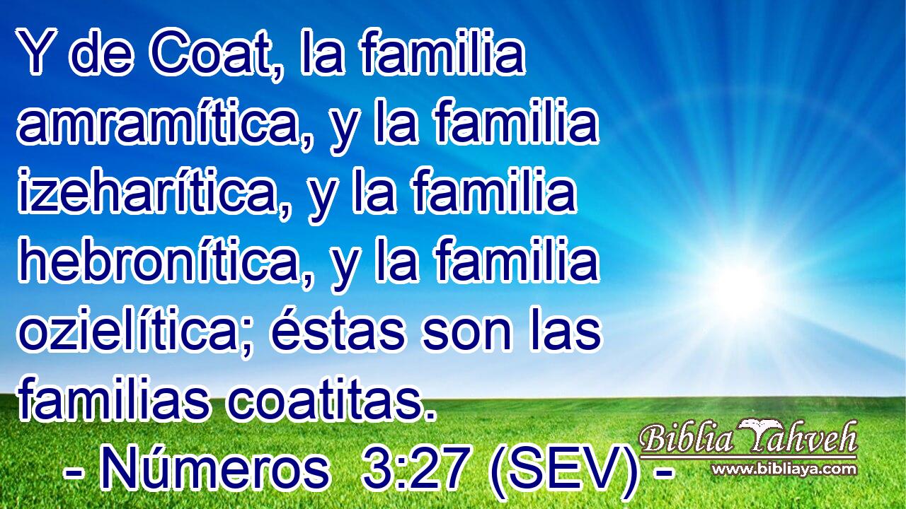 Y de Coat, la familia amramítica, y la familia izeharítica, y la familia hebronítica, y la familia ozielítica; éstas son las familias coatitas.